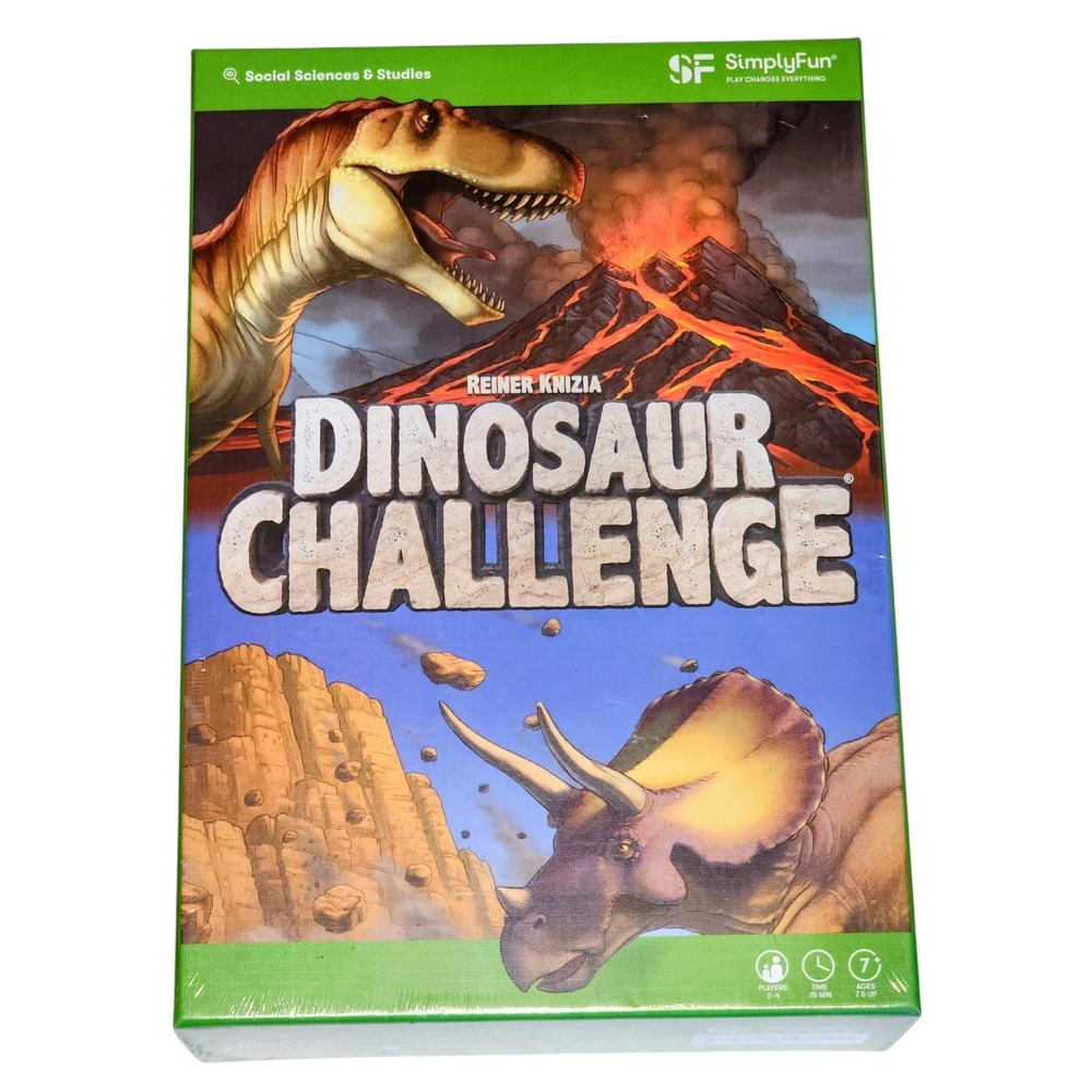 🔥SimplyFun.com Dinosaur Challenge Learning‎ Game Reiner Knizia Home School 🦕